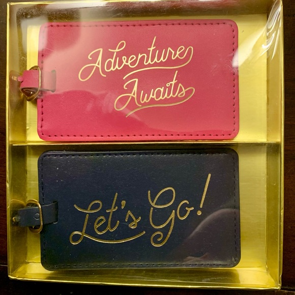 NWT GIFT BOXED LUGGAGE TAGS. FUN GIFT FOR THE FUN TRAVELER.🚌🛳️✈️ - Picture 2 of 5